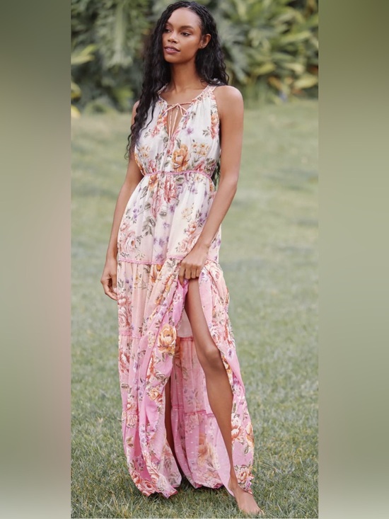 Anthropologie Dresses & Skirts - Anthropologie PQ Tiered Maxi Dress Size XL